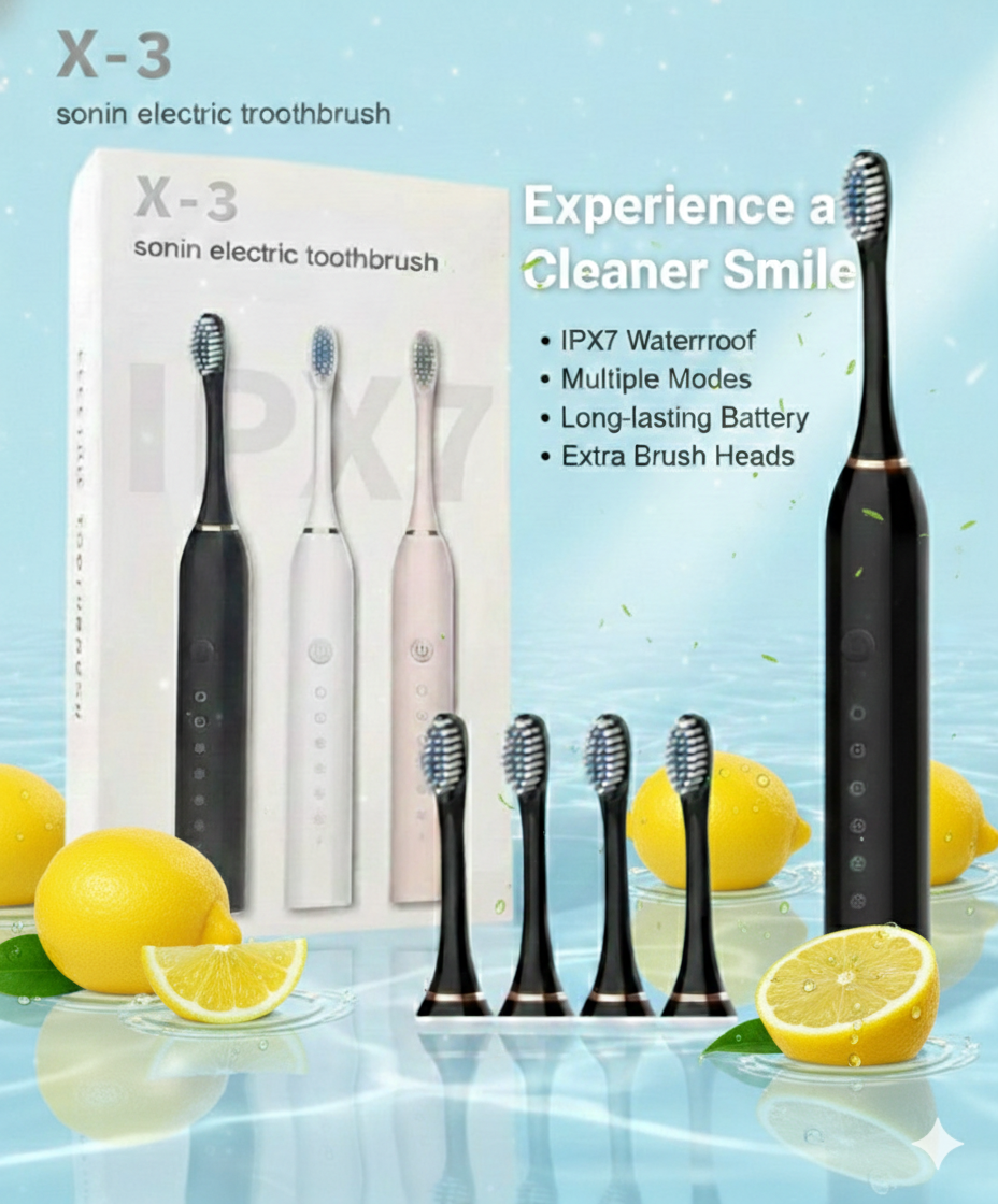 Electric Toothbrush, Teeth & Gums Care Lemon fresher Healthy Toothbrush